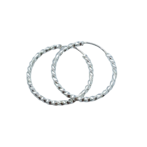 Argola Prata 925 torcida média