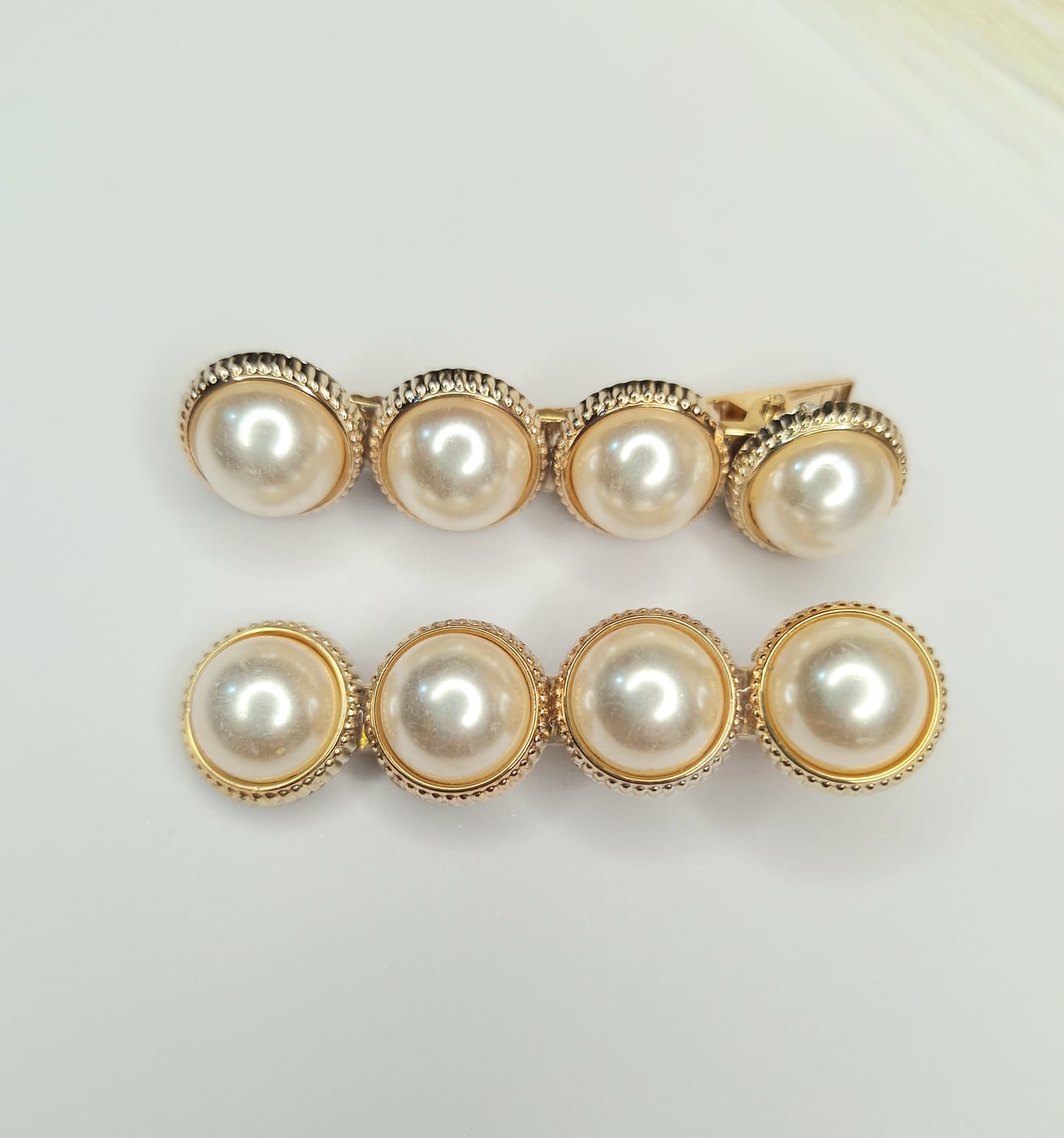 Grampo de cabelo pérolas